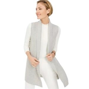 Charter Club Sleeveless Open Front 100% Cashmere
Sweater Vest Cardigan Size‎ M